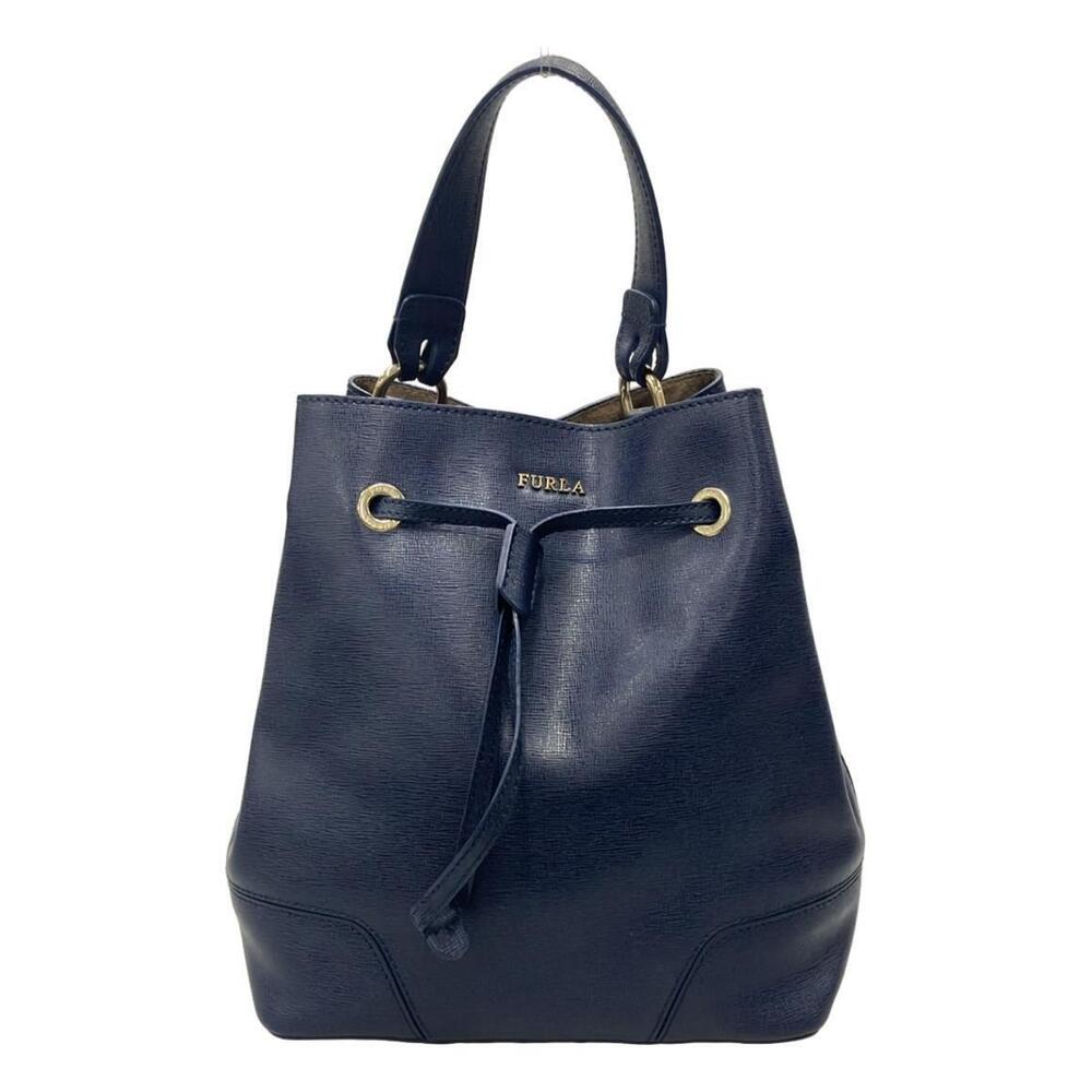 Furla bag shoulder 2way Yellow Leather